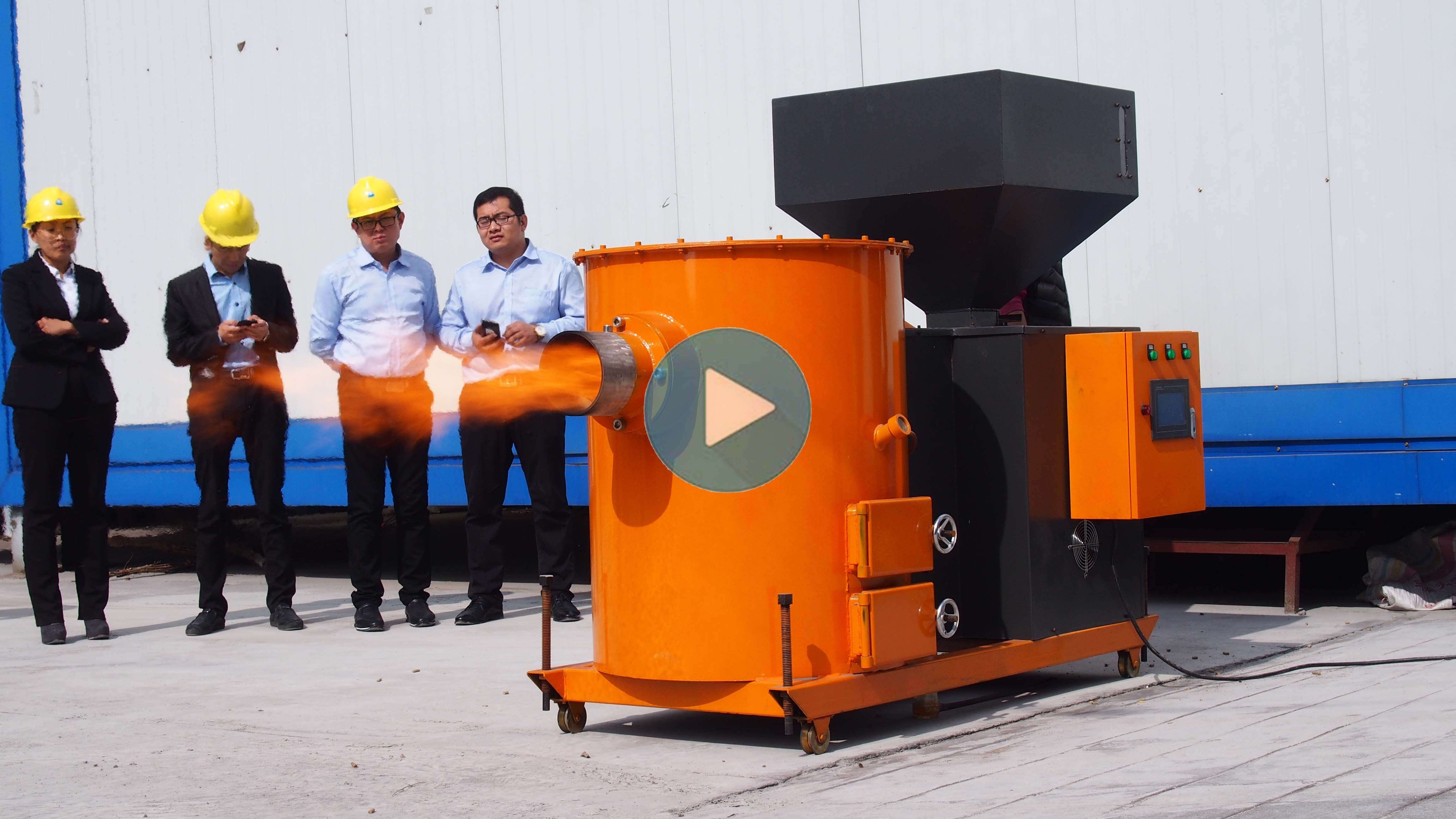 生物質顆粒燃燒機試機視頻 生物質顆粒燃燒機試機視頻